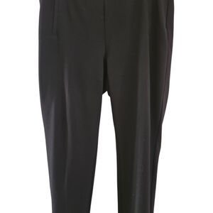 Chico's Tapered Leg Pants Size 2.5 / 14 Black Slimming Panel High Rise Pull On